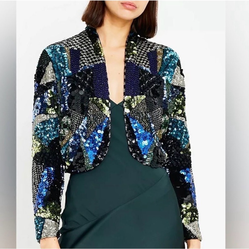 Scala Vintage Sequin Statement Jacket - Picture 4 of 16